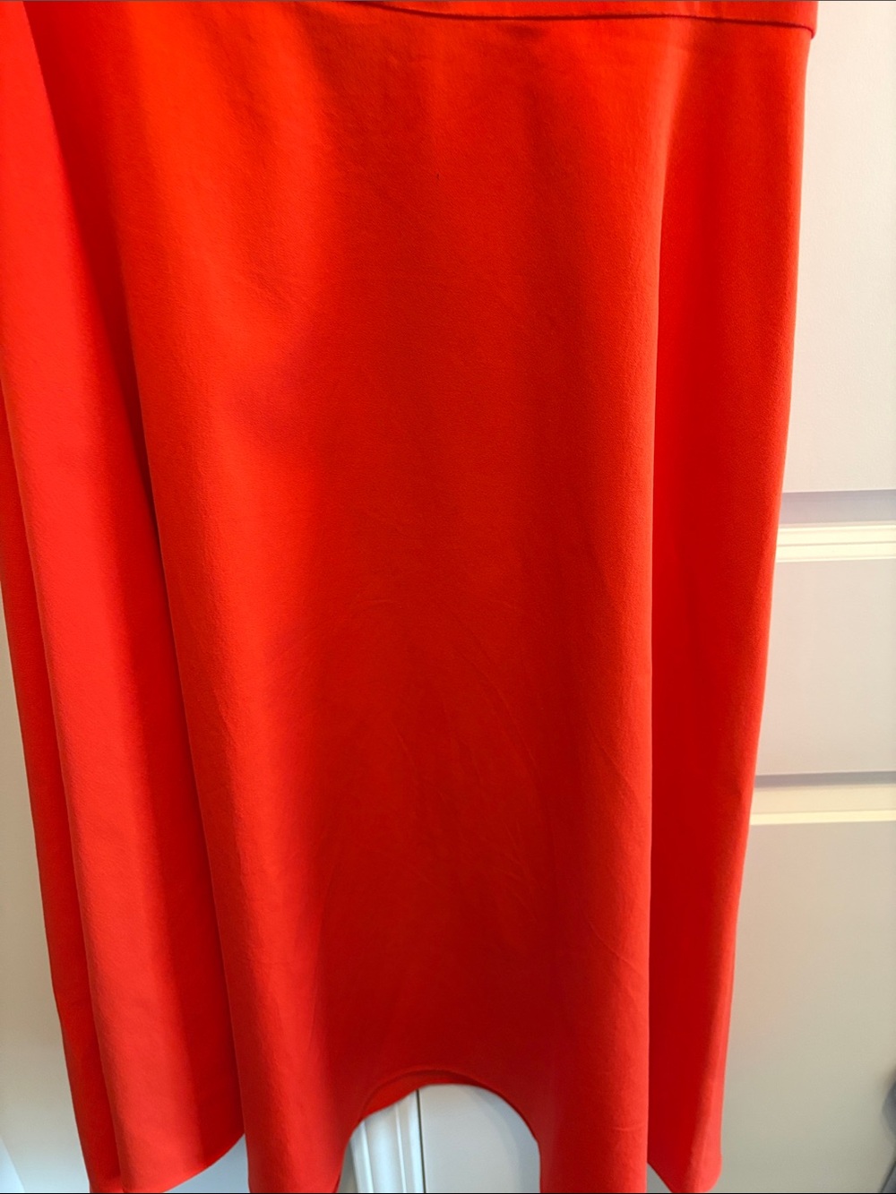 kate spade orange One-Shoulder Knot Midi Dress - Picture 8 of 8